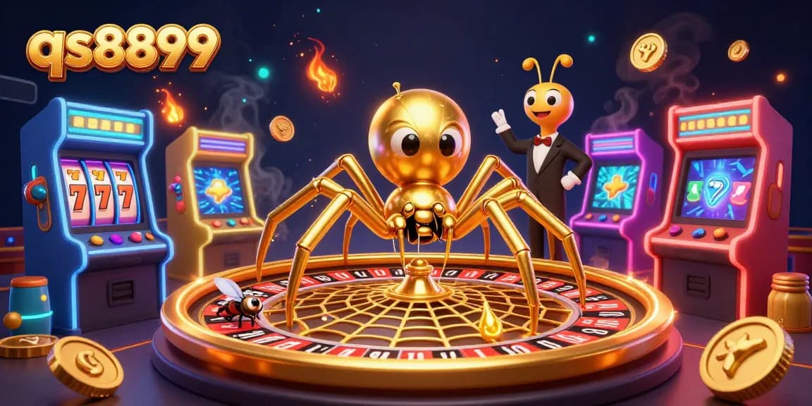 Engage with qs8899 in an immersive 3D casino world of colorful games and betting excitement.