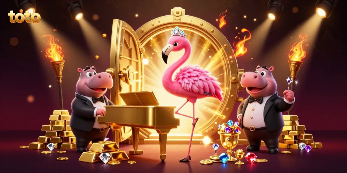 Menghadiri pemandangan kasino menakjubkan di toto dengan penyanyi flamingo dan pemain bass hippo yang memukau.