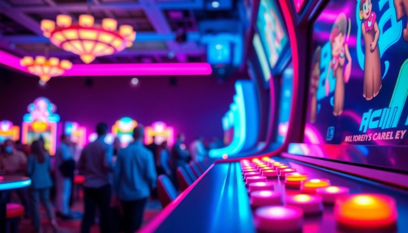 Mainkan bbni4d pada mesin arcade retro yang penuh warna dan menarik.