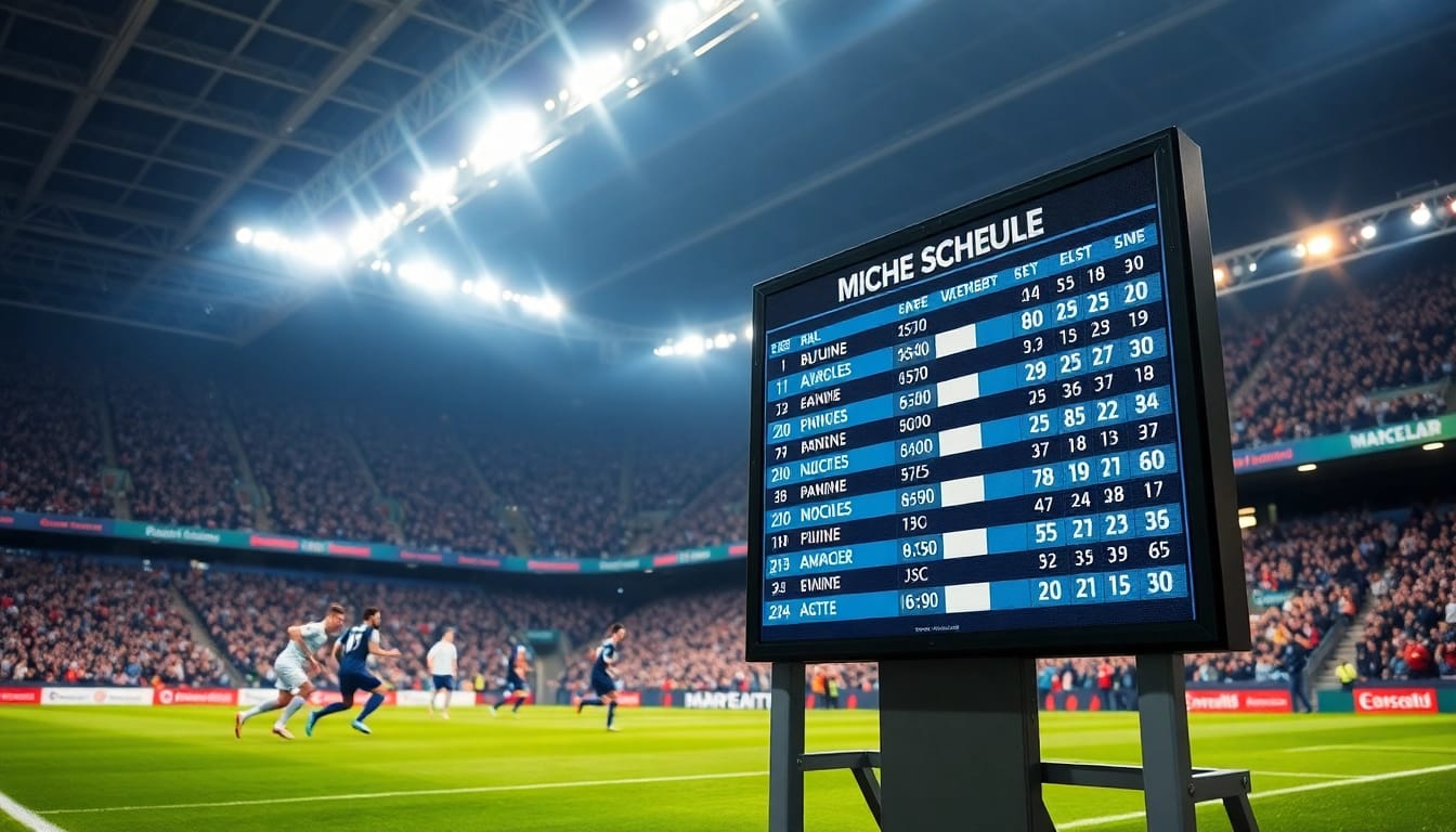 Jadwal bola terbaru memberikan informasi lengkap tentang pertandingan yang sedang berlangsung.