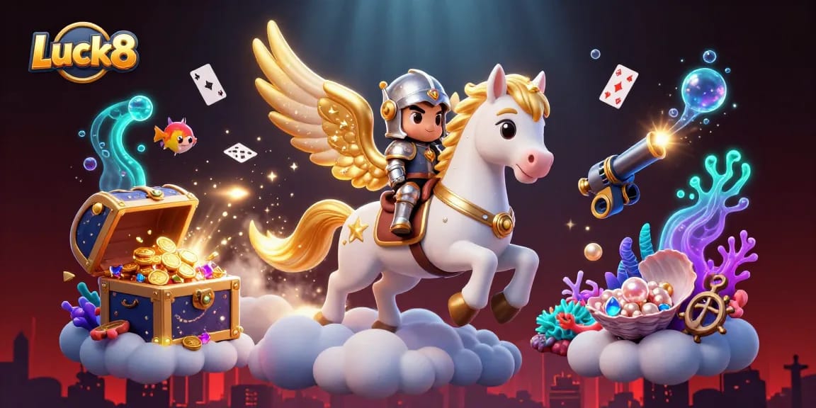 Experience thrilling wins at Luck8 with a captivating casino adventure featuring 3D characters and dynamic elements.