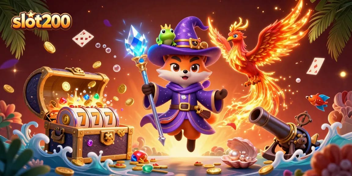 Menangkan jackpot di slot200 dengan grafis 3D menarik dan simbol permainan yang berwarna-warni.