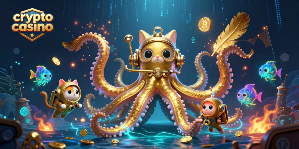 Enfrenta el kraken en un crypto casino lleno de monedas y desafíos emocionantes.