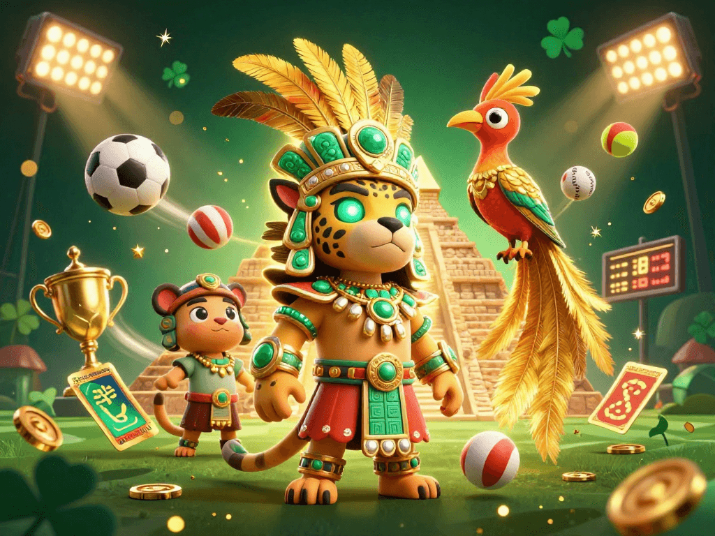 Engage with the exciting keno-jackpot game featuring dynamic sports elements and vivid characters.