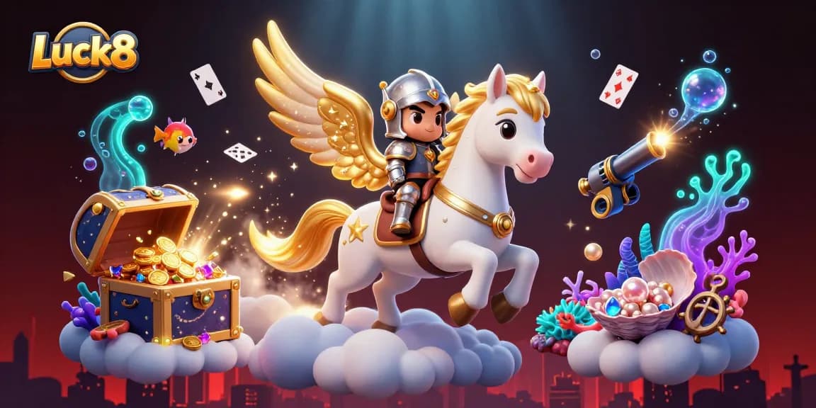 Experience thrilling wins at Luck8 with a captivating casino adventure featuring 3D characters and dynamic elements.