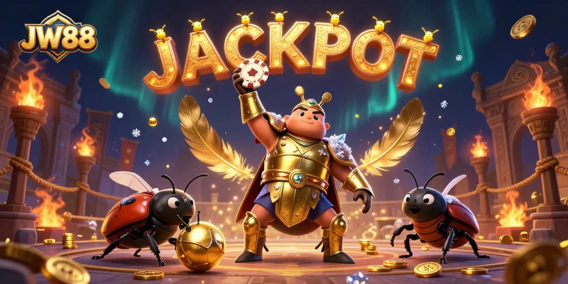 Experience thrilling wins with JW88’s dazzling 3D casino adventure featuring vibrant characters.