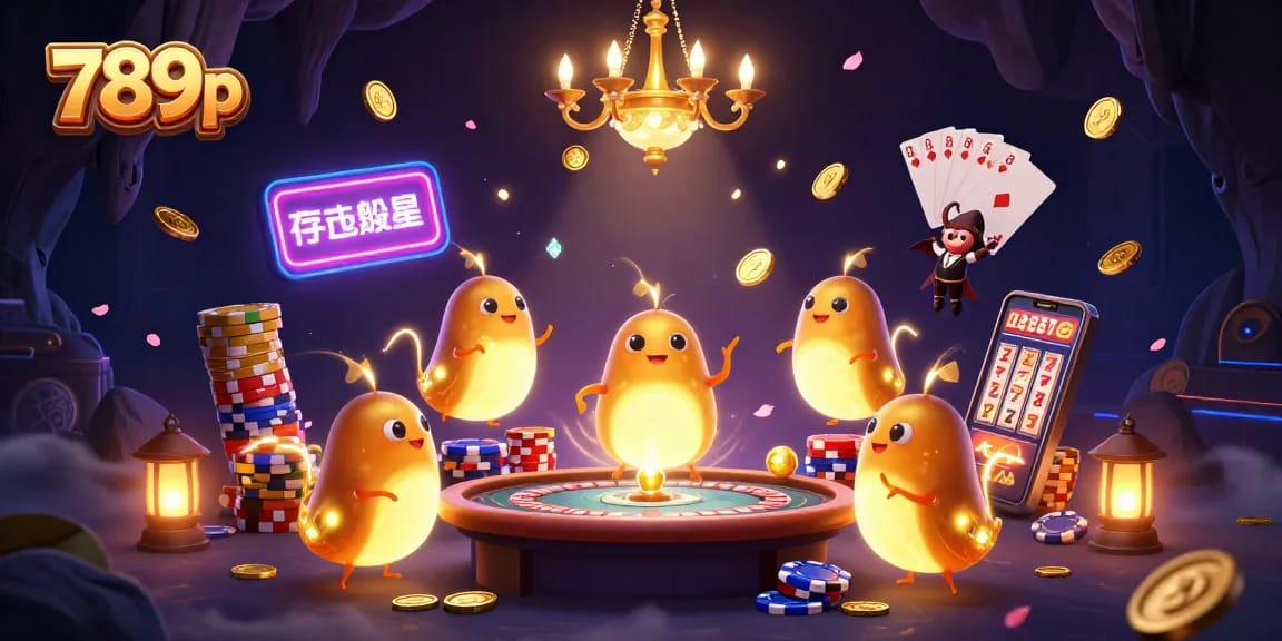 Experience excitement at 789p casino with glowworms illuminating a vibrant gaming scene!