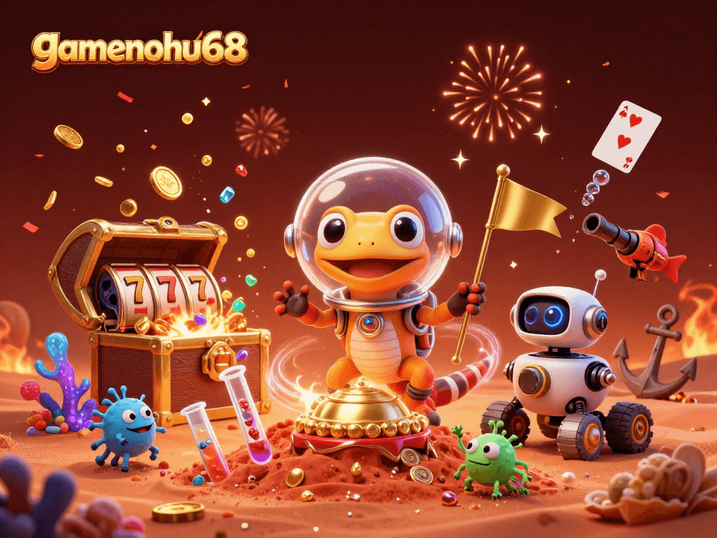 Experience thrilling wins at gamenohu68 with a Martian gecko discovering a buried casino.