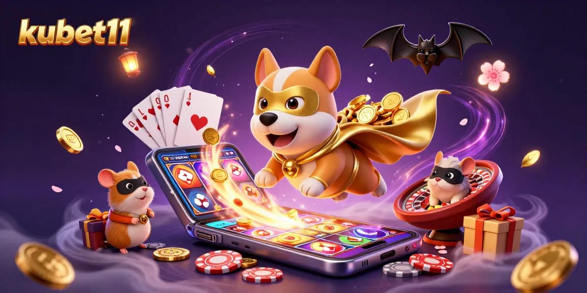 Experience thrilling gameplay at kubet11 with poker-themed visuals and vibrant gambling elements.