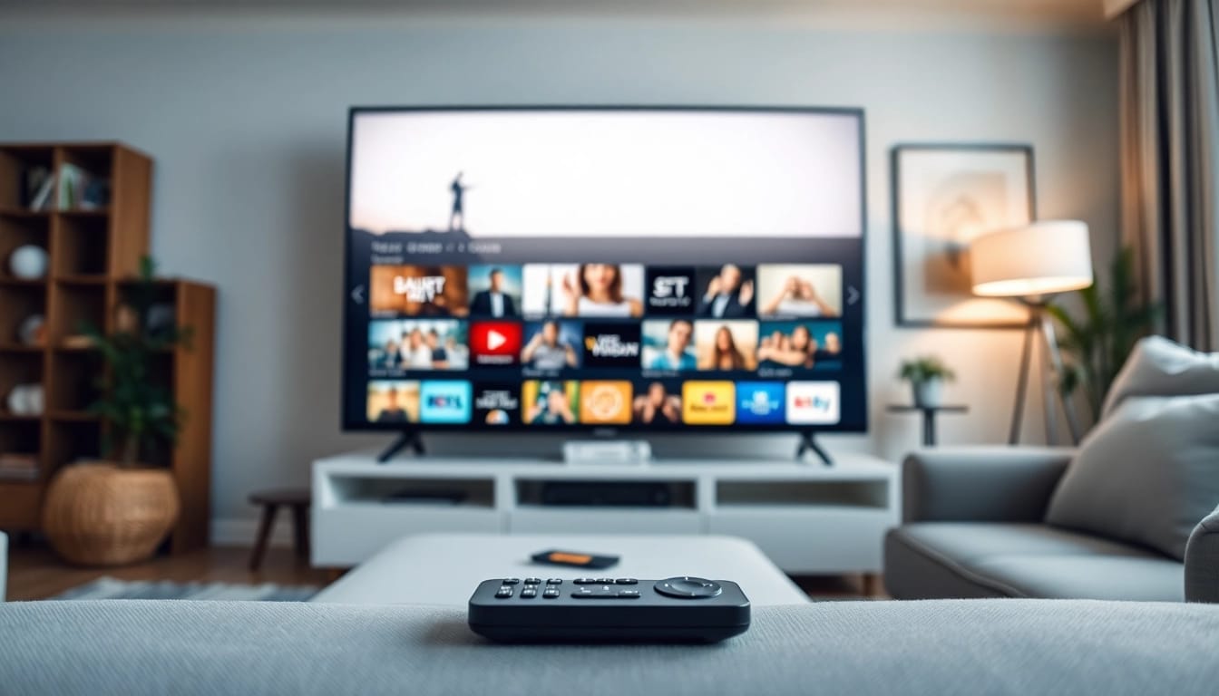 Experience a seamless IPTV Trial with diverse content options in a cozy setting.