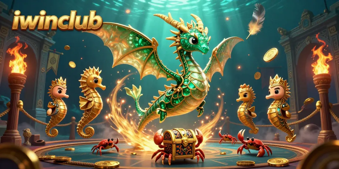 Experience thrilling gameplay with iwinclub's captivating 3D casino scene featuring vibrant characters and elements.