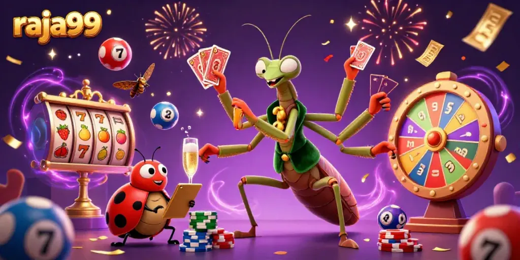 Experience vibrant action in raja99 casino with lively characters and colorful gaming elements.