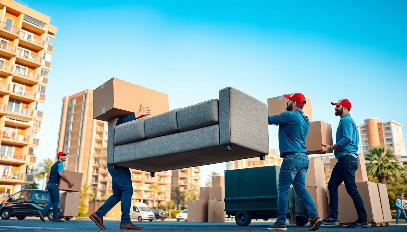 Local movers Phoenix AZ assisting with a household move amidst busy city life.