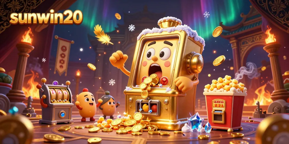 Experience the excitement of sunwin20 as golden slot machines celebrate hitting a jackpot!