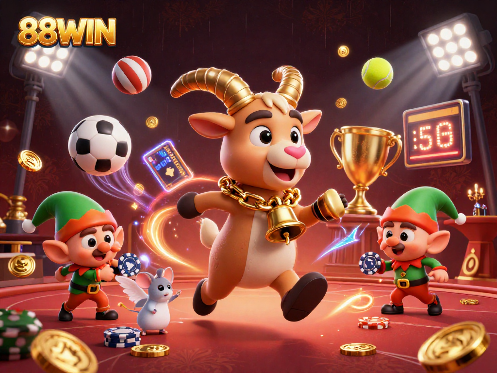 Join the thrilling action at 88WIN’s holiday-horror casino with Krampus and playful elves.