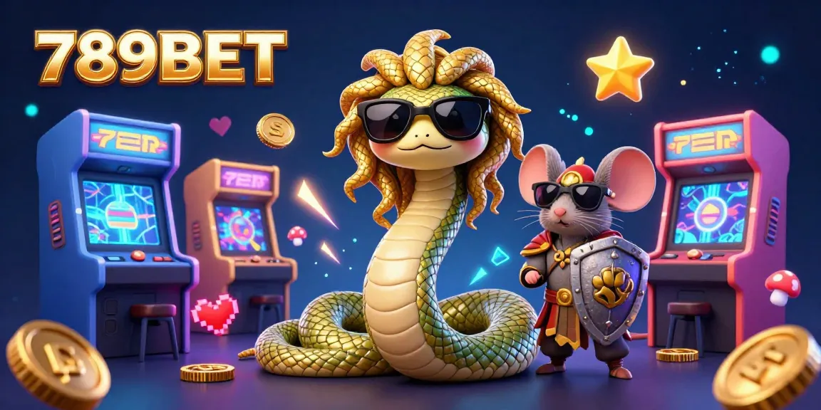Experience the thrilling gaming atmosphere of 789BET with vibrant 3D characters and casino elements.