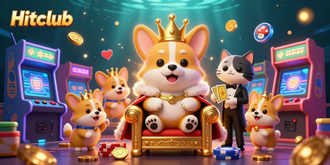 Hitclub offers vibrant gaming experiences with unique characters in a dazzling casino setting.