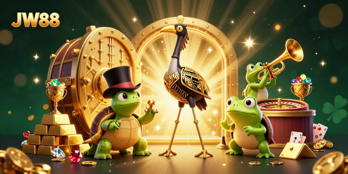 Experience the excitement of JW88 with dynamic casino elements and lively characters.