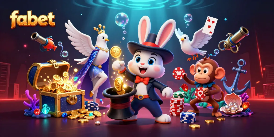 Join the fabet action where a magician bunny, elegant dove, and cheeky monkey create wins!