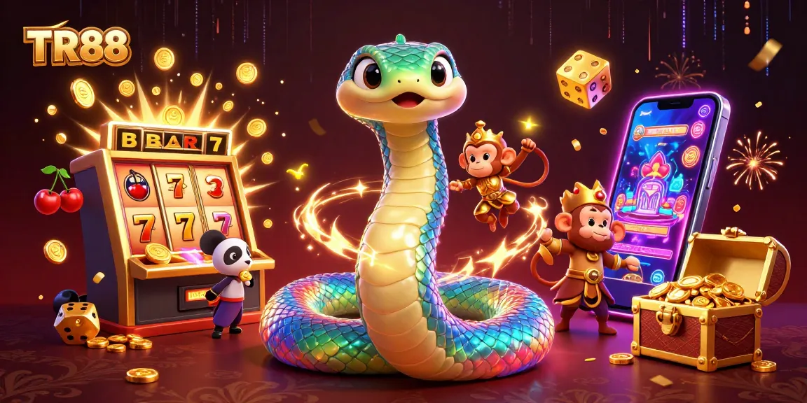 Experience thrilling jackpots at TR88 with vibrant slot machines and magical characters.