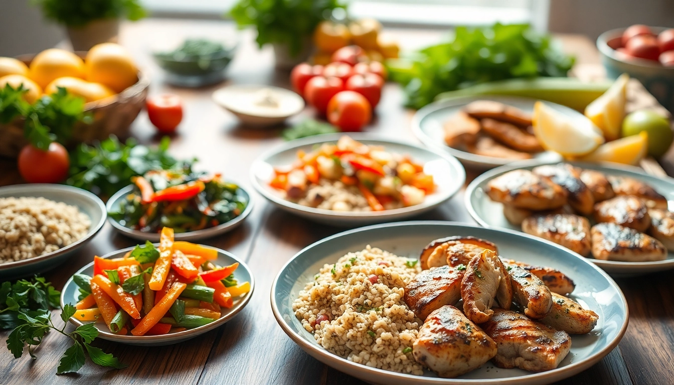 Creating a detailed pcos meal plan with vibrant dishes in a professional kitchen.