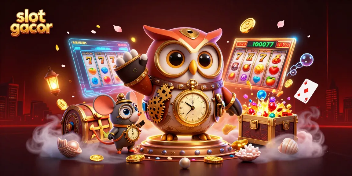 Experience exciting gameplay with slot gacor featuring the owl time traveler and dynamic casino elements.
