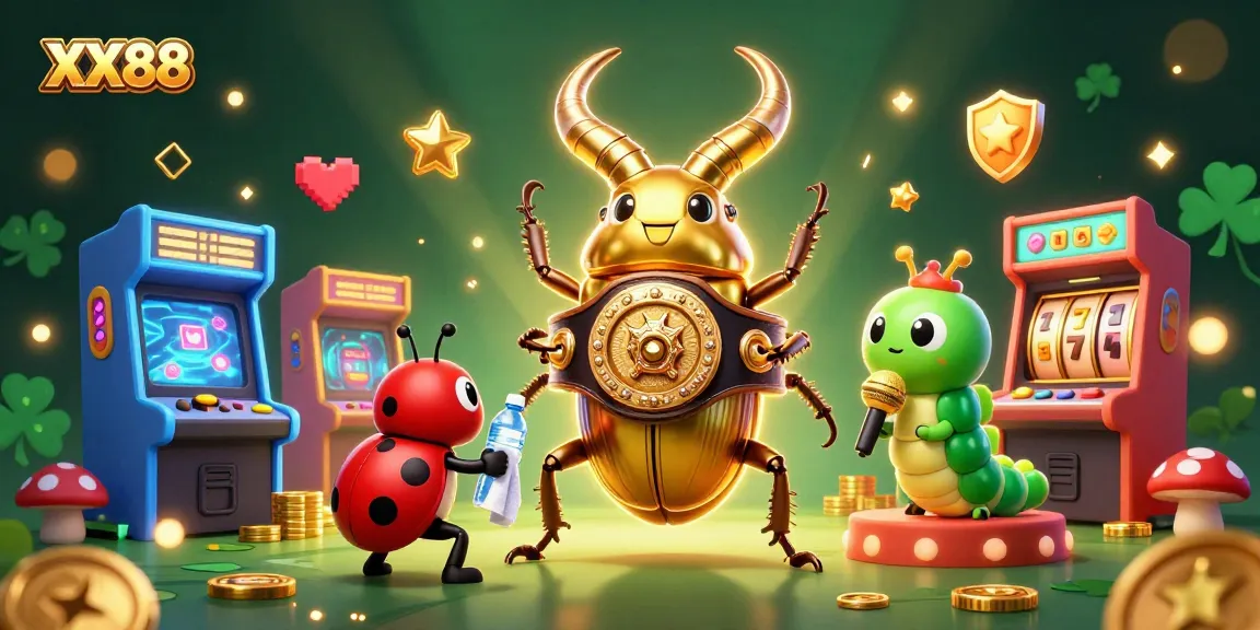 Experience thrilling gameplay at XX88 with a vibrant 3D casino scene featuring dynamic characters and elements.
