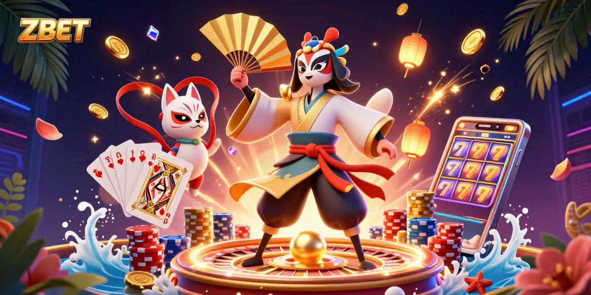 ZBET players enjoy thrilling moments with kabuki warriors and vibrant casino elements