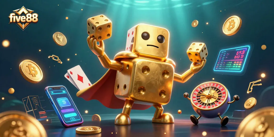 Experience thrilling gameplay with five 88 as the golden dice golem juggles excitement.
