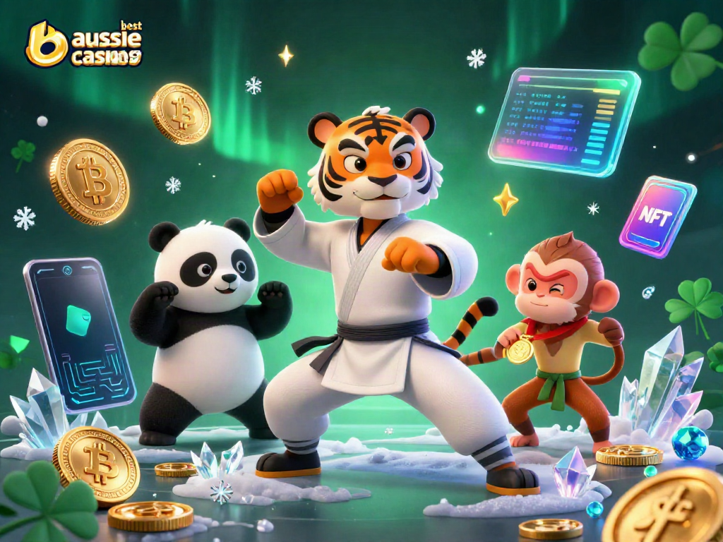 Experience the thrills at the best aussie online casinos with whimsical characters engaging in playful antics.