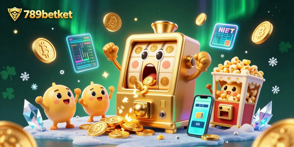Experience the thrill of winning at 789betket as a golden slot machine hits the jackpot.
