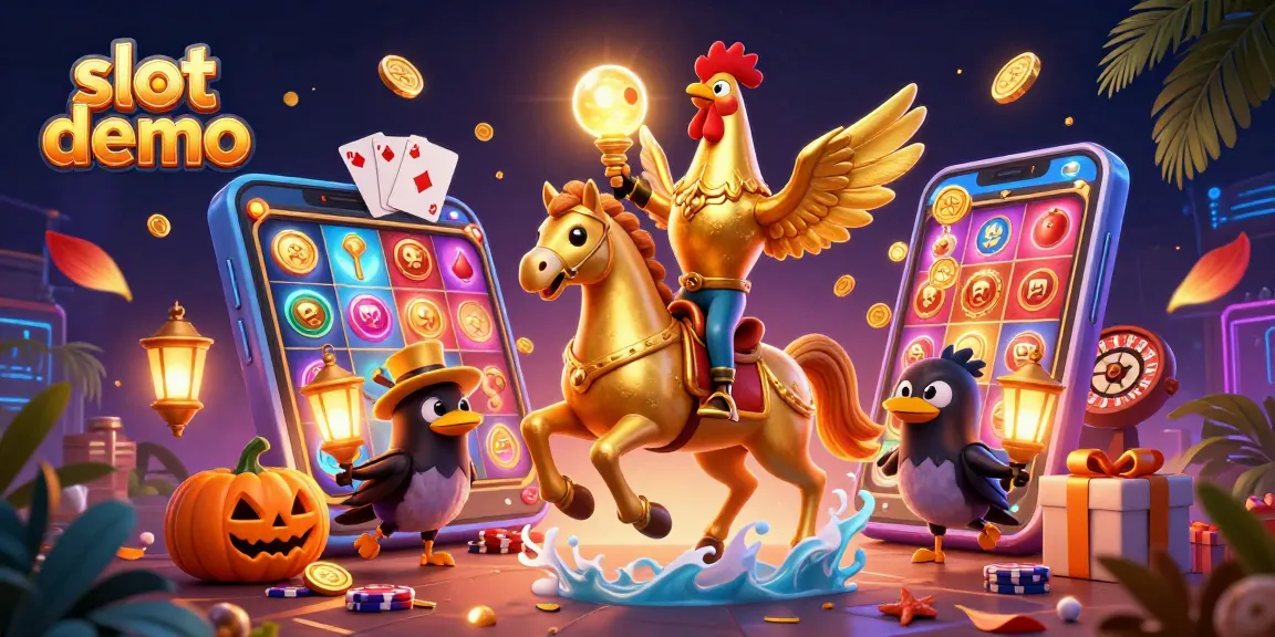 Engage with thrilling slot demo action featuring unique characters in a dynamic casino scene.