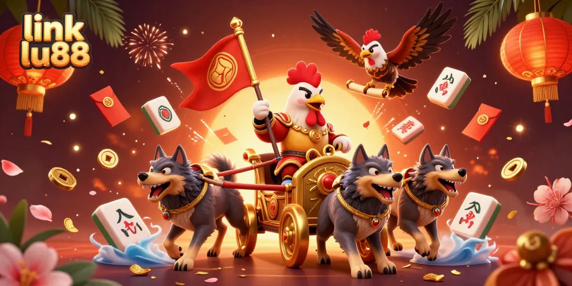 Join the excitement at link lu88 with vibrant 3D illustration showcasing casino adventure.