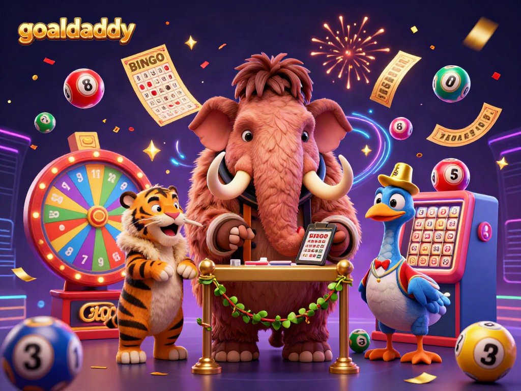 Experience thrilling casino vibes with goaldaddy as dynamic characters and engaging gaming elements fill the scene.