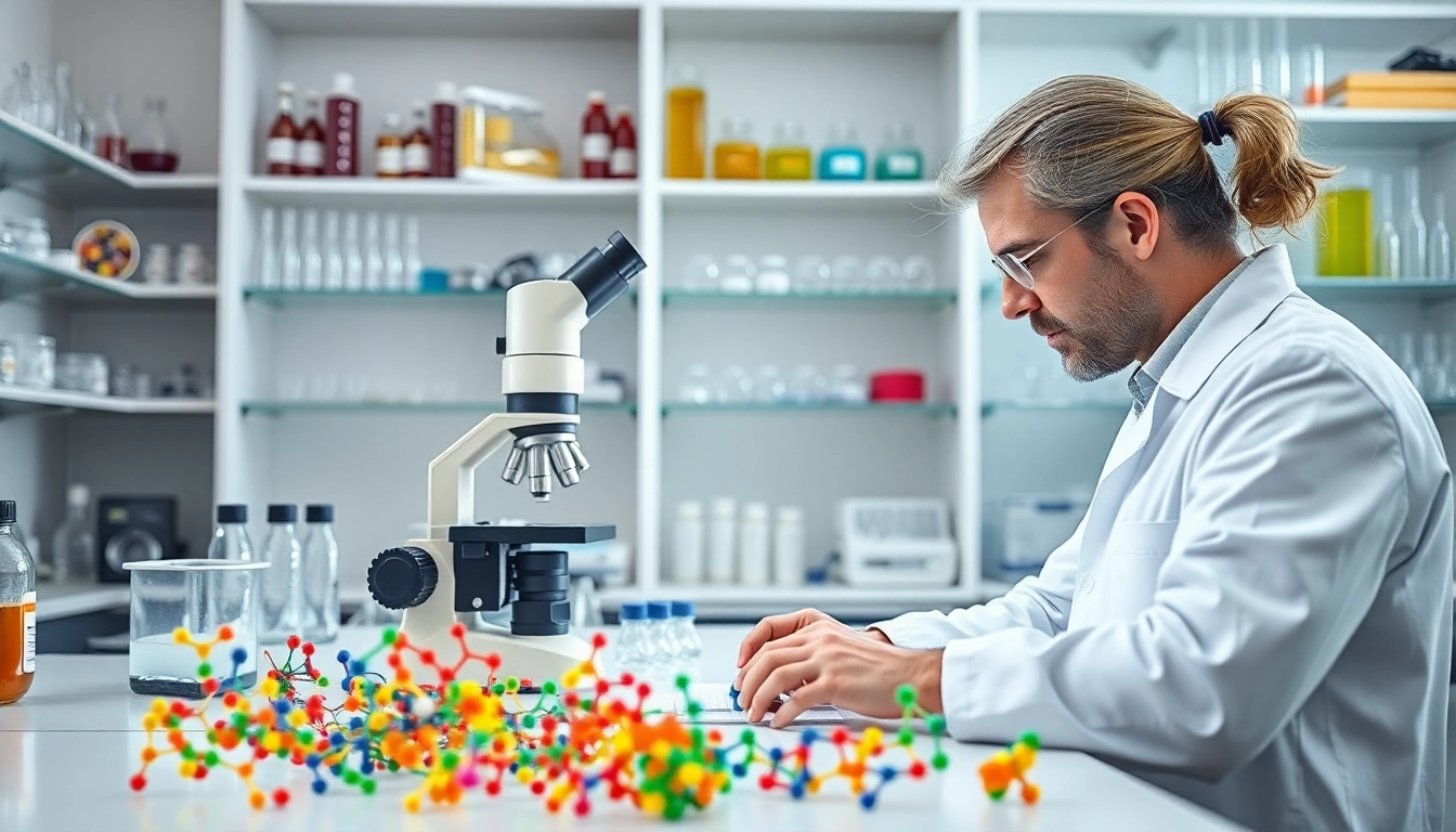 Compare peptide prices through detailed laboratory research showcasing structures and compounds.