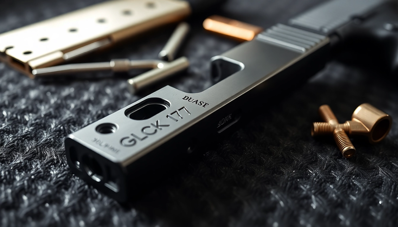 Shop the premium glock 17 slide for sale highlighting superior craftsmanship and sleek design.