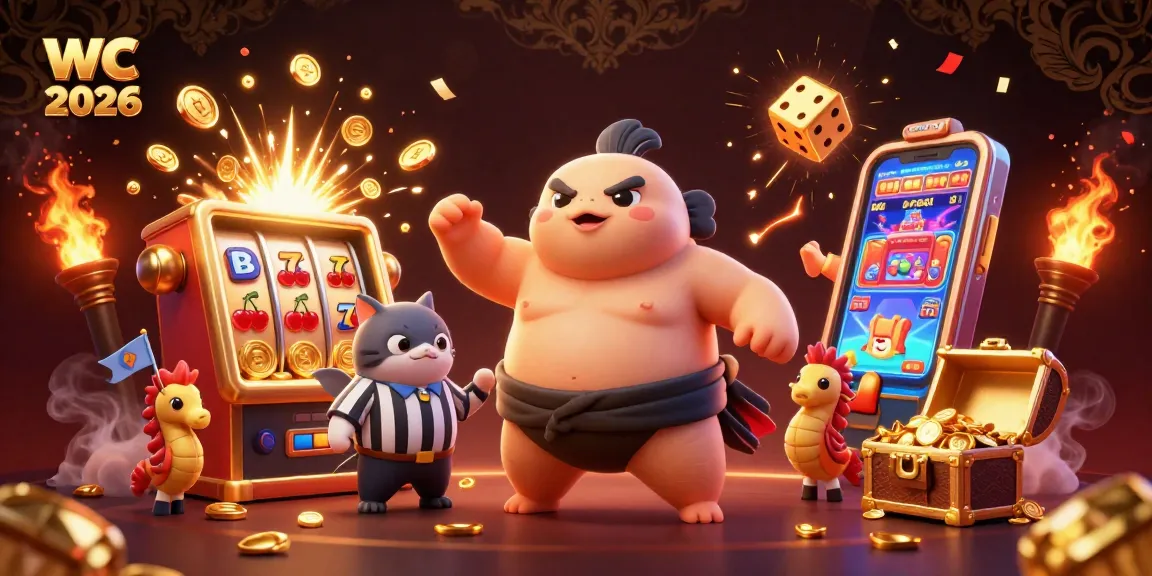 Experience exciting moments with wc 2026 in a vibrant underwater gambling scene featuring dynamic characters.