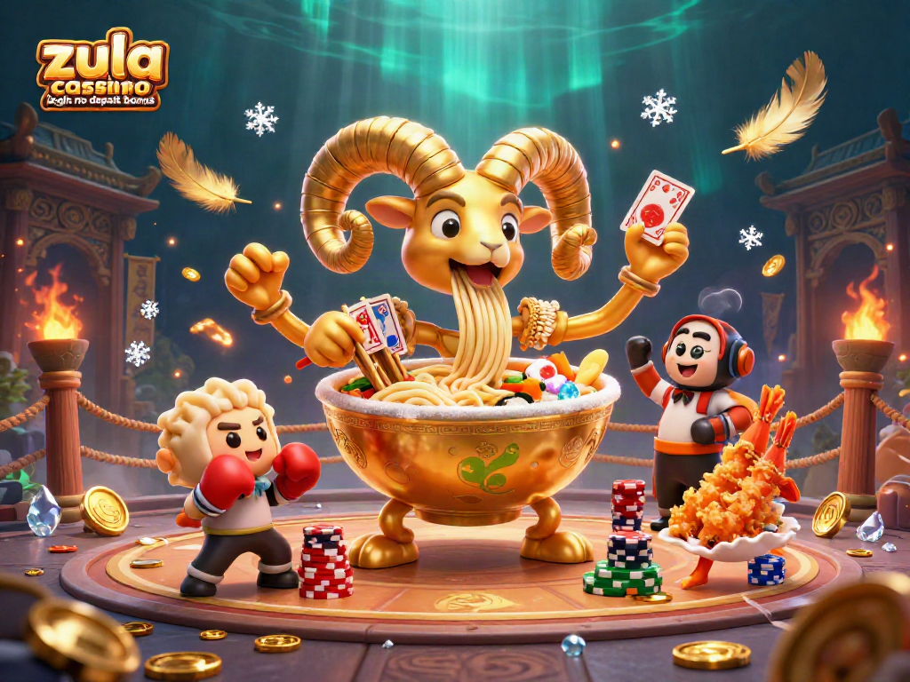Claim the zula casino login no deposit bonus and enjoy a vibrant, dynamic casino scene full of whimsical characters.
