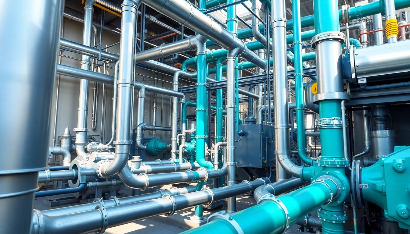 Showcasing Plant 3D piping design with intricate details in a professional industrial setting