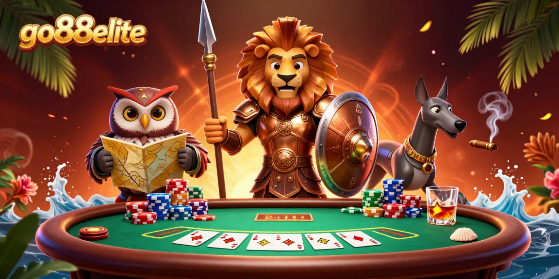 Join go88elite for epic poker battles featuring vibrant scenes and engaging characters.