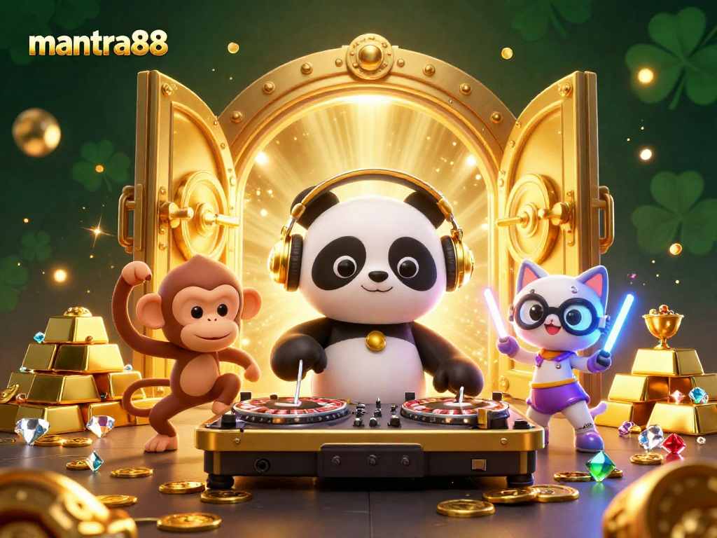 Experience thrilling games at mantra88 with vibrant 3D characters and dazzling casino treasures.