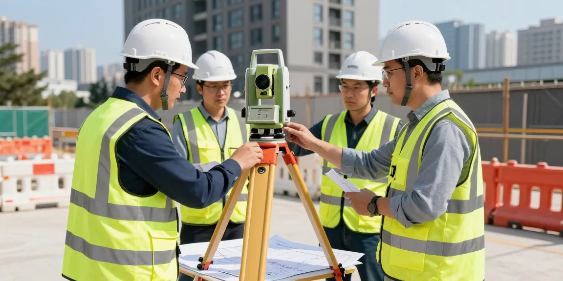 Measured Building Surveys london & Surrey & Sussex conducted by professional surveyors using advanced equipment at an urban site.