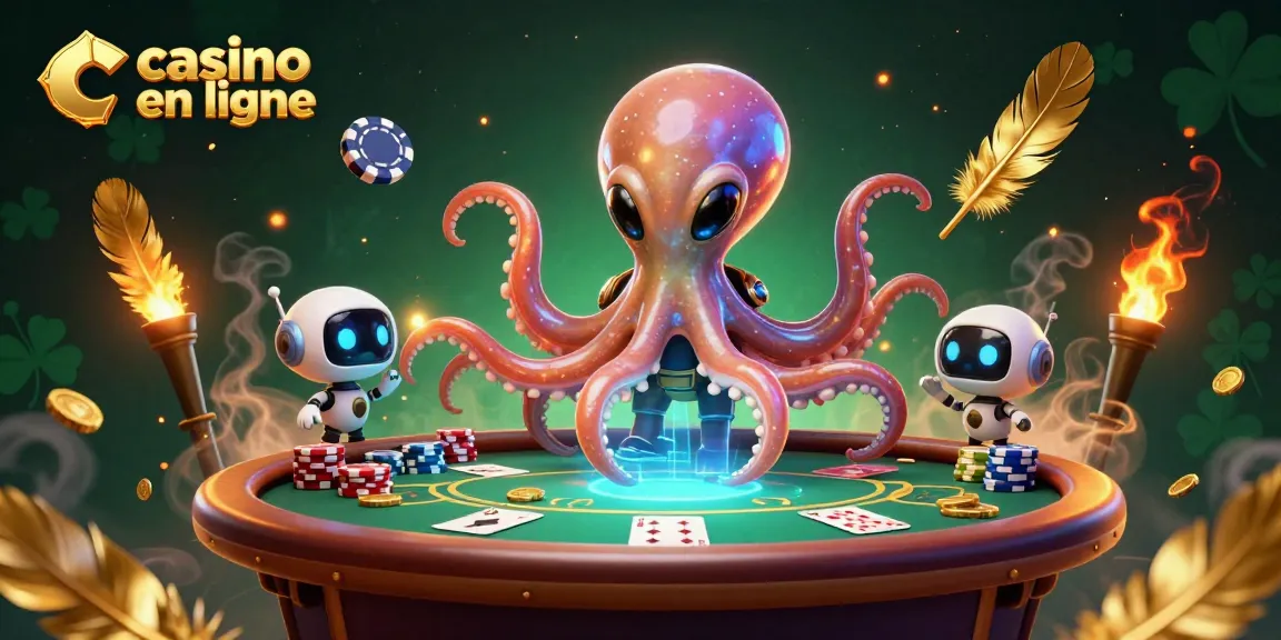 Une galaxie d'avantages avec le casino en ligne. Jouer au poker avec une pieuvre extraterrestre !