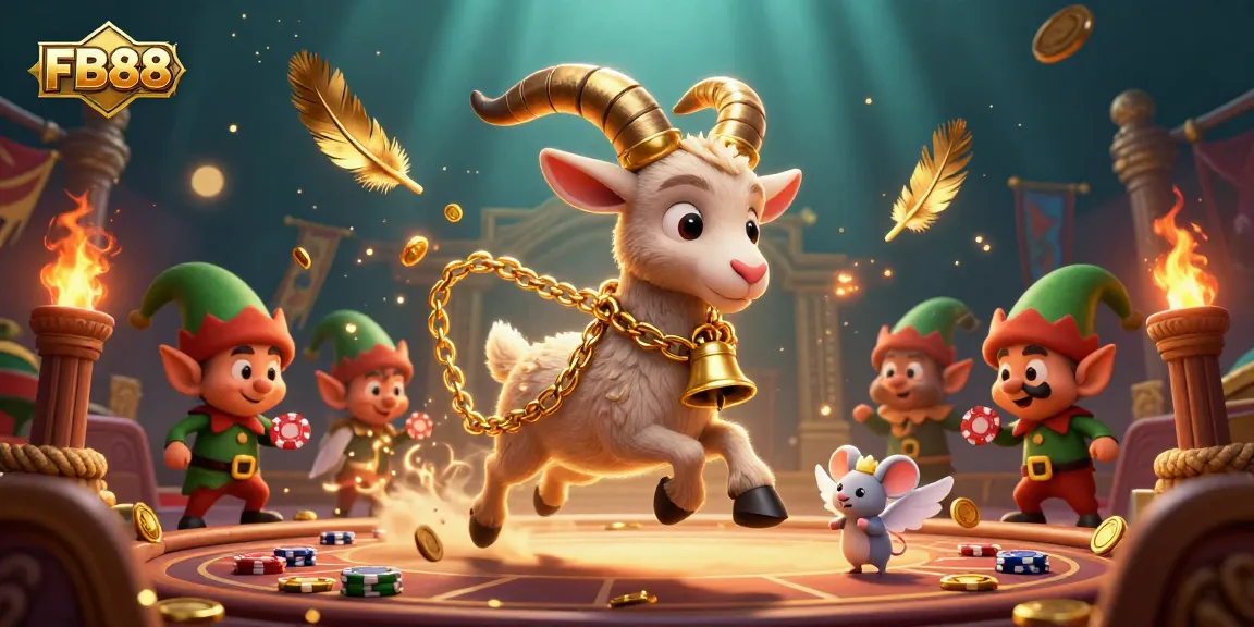 Experience thrilling gameplay at FB88 online casino with unique characters in a vibrant gaming scene.