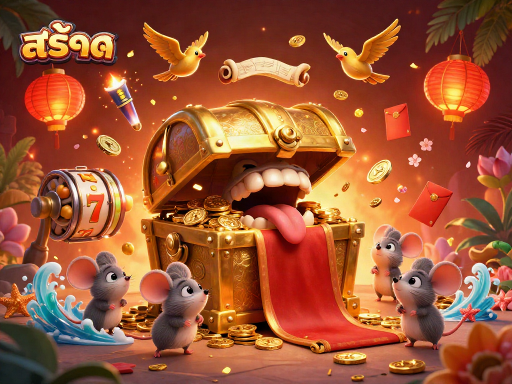 Spin the reels with สล็อต featuring a treasure chest and lucky symbols attracting adventure seekers.