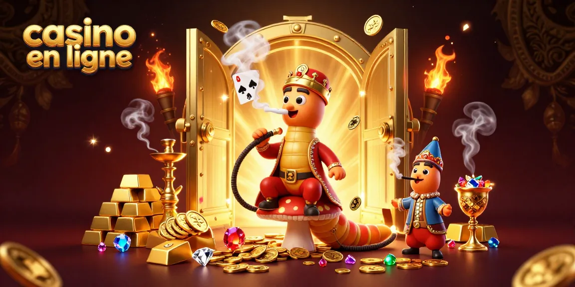 Vibrez avec le casino en ligne à travers une illustration richement détaillée mettant en scène des éléments de jeux.