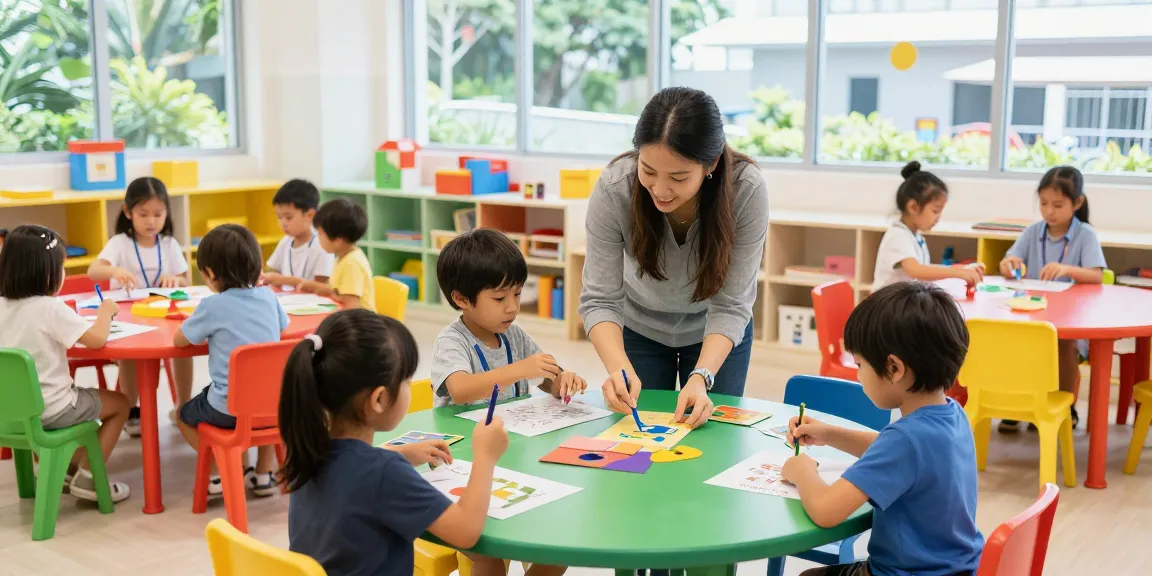 Children exploring at a Japanese kindergarten Singapore, engaging in inquiry-based learning and cultural activities.