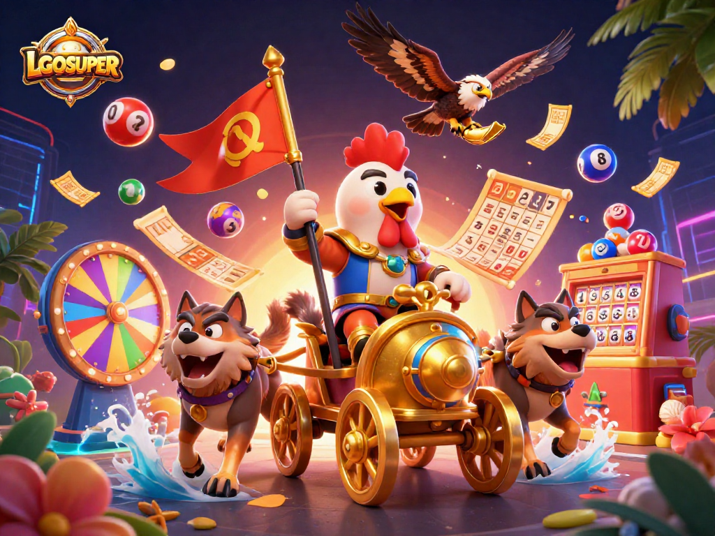 Engage with the LGOSUPER platform in a dynamic fish shooting game filled with vibrant energy.