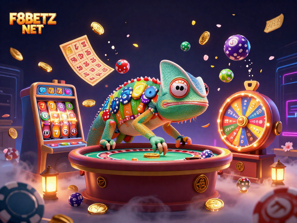 Engage with thrilling games on F8BETZ NET surrounded by a lively casino atmosphere full of color.