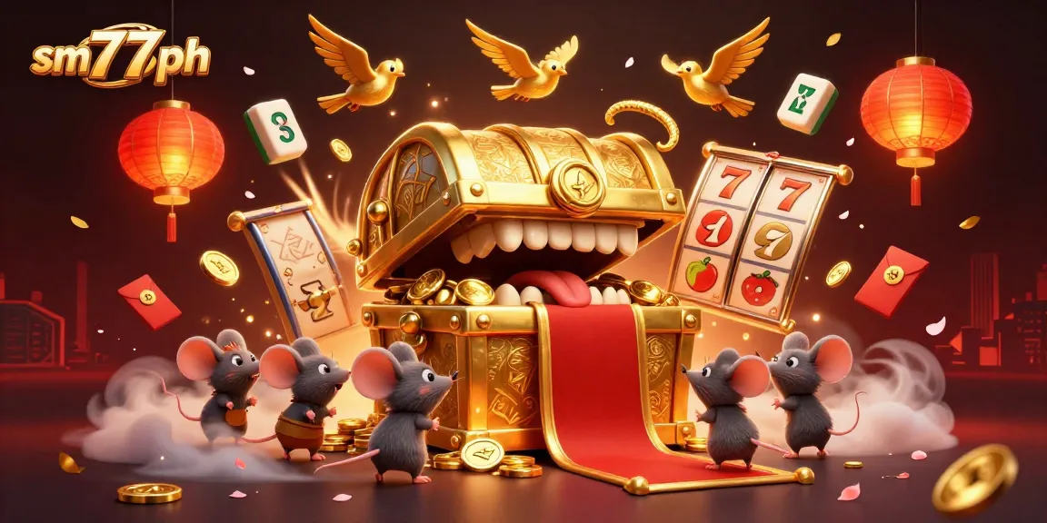 Engage with the thrilling experience at sm777ph with a vibrant 3D casino illustration capturing slot game excitement.